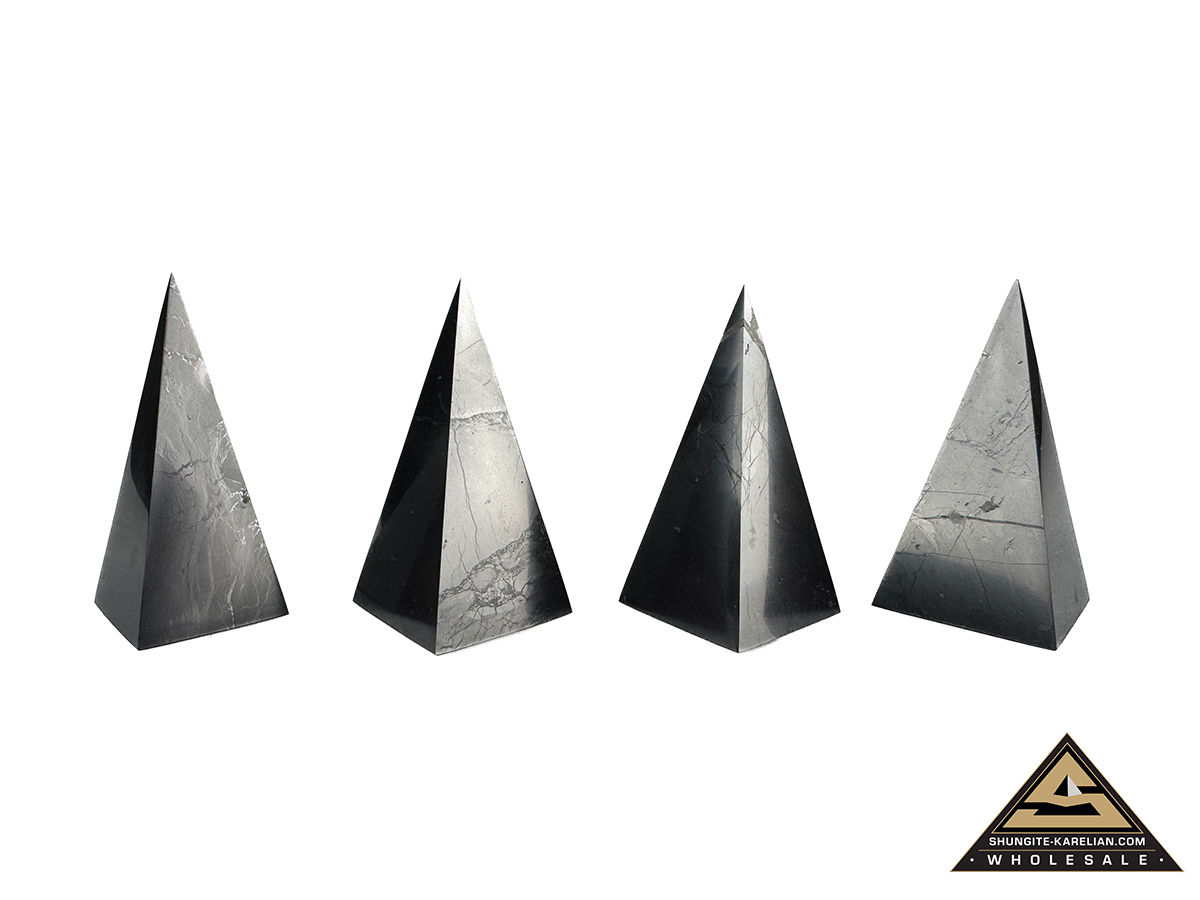 Pyramid Nubian 3 cm, h 7 cm by eliteshungite.com