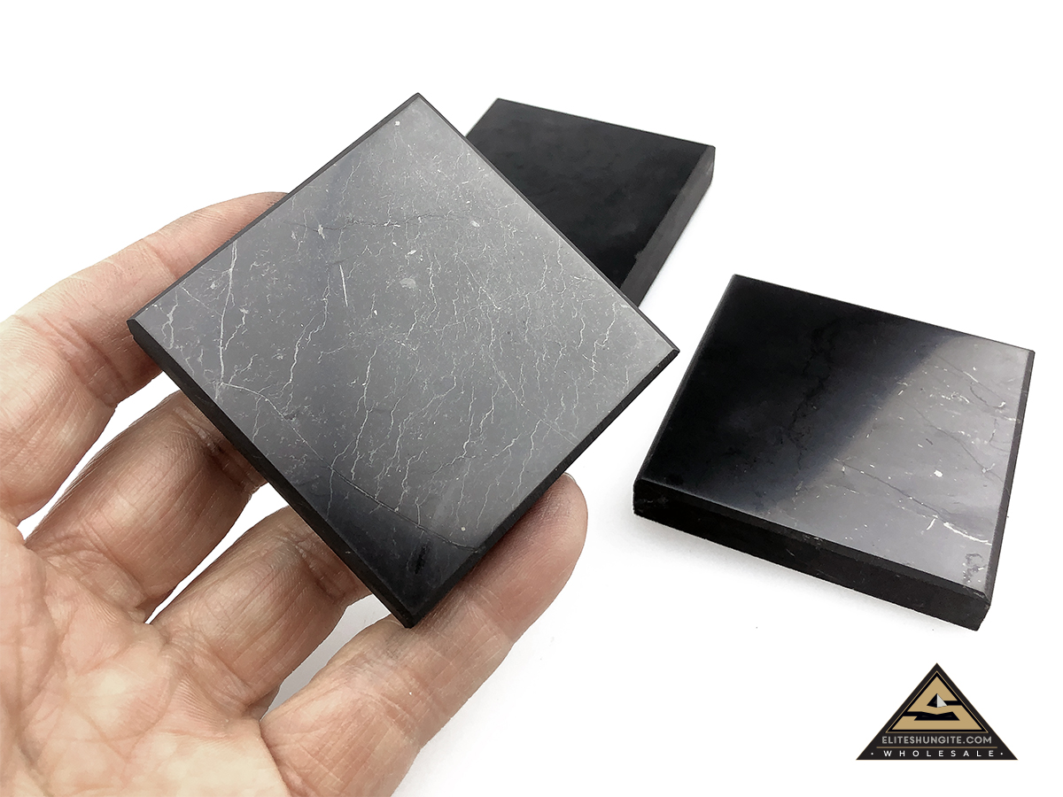 Tile 5 x 5 x 1 cm by eliteshungite.com
