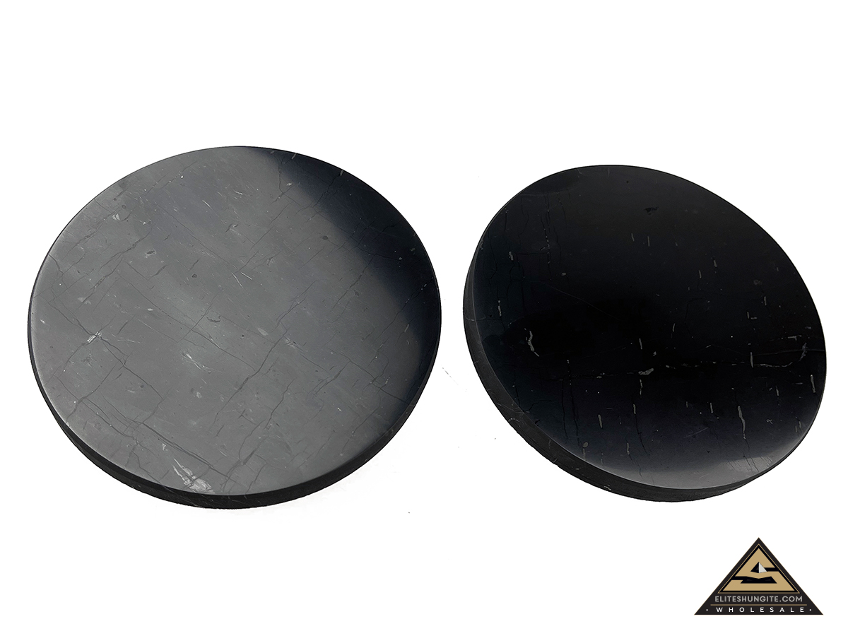 Tile round diam. 10 cm by eliteshungite.com