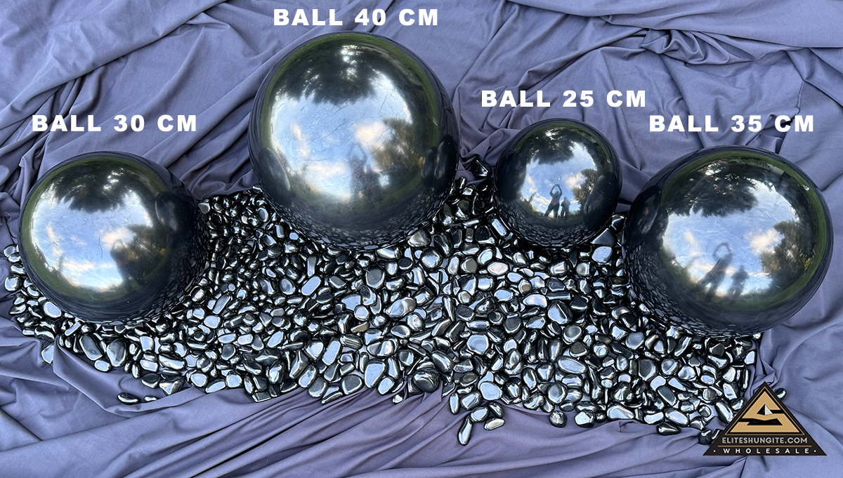 Ball diam. 35 cm by eliteshungite.com
