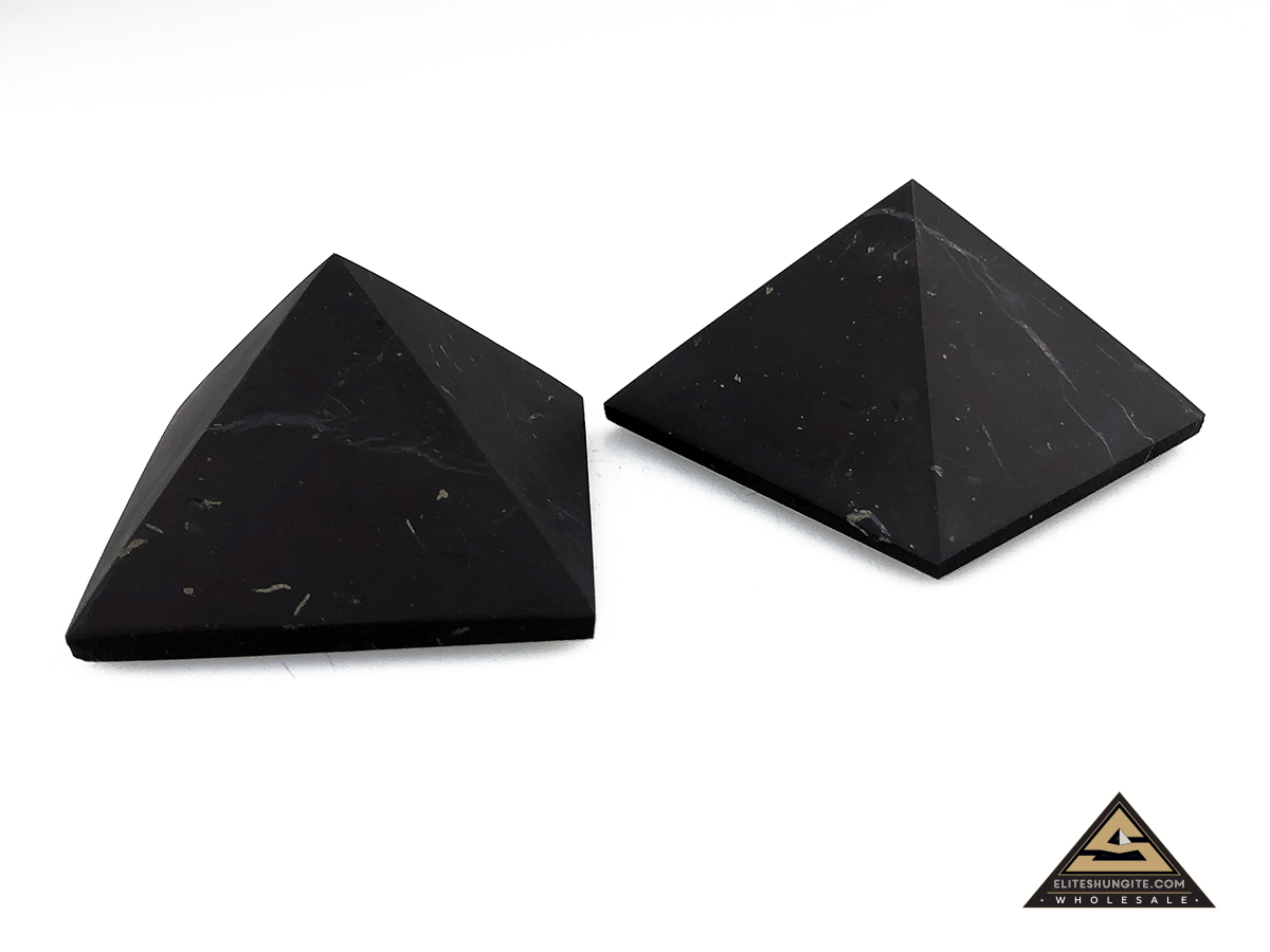 Pyramid 5 x 5 cm n/polished by eliteshungite.com