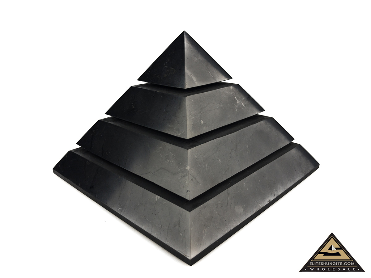 Pyramid 15 cm Saqqara by eliteshungite.com