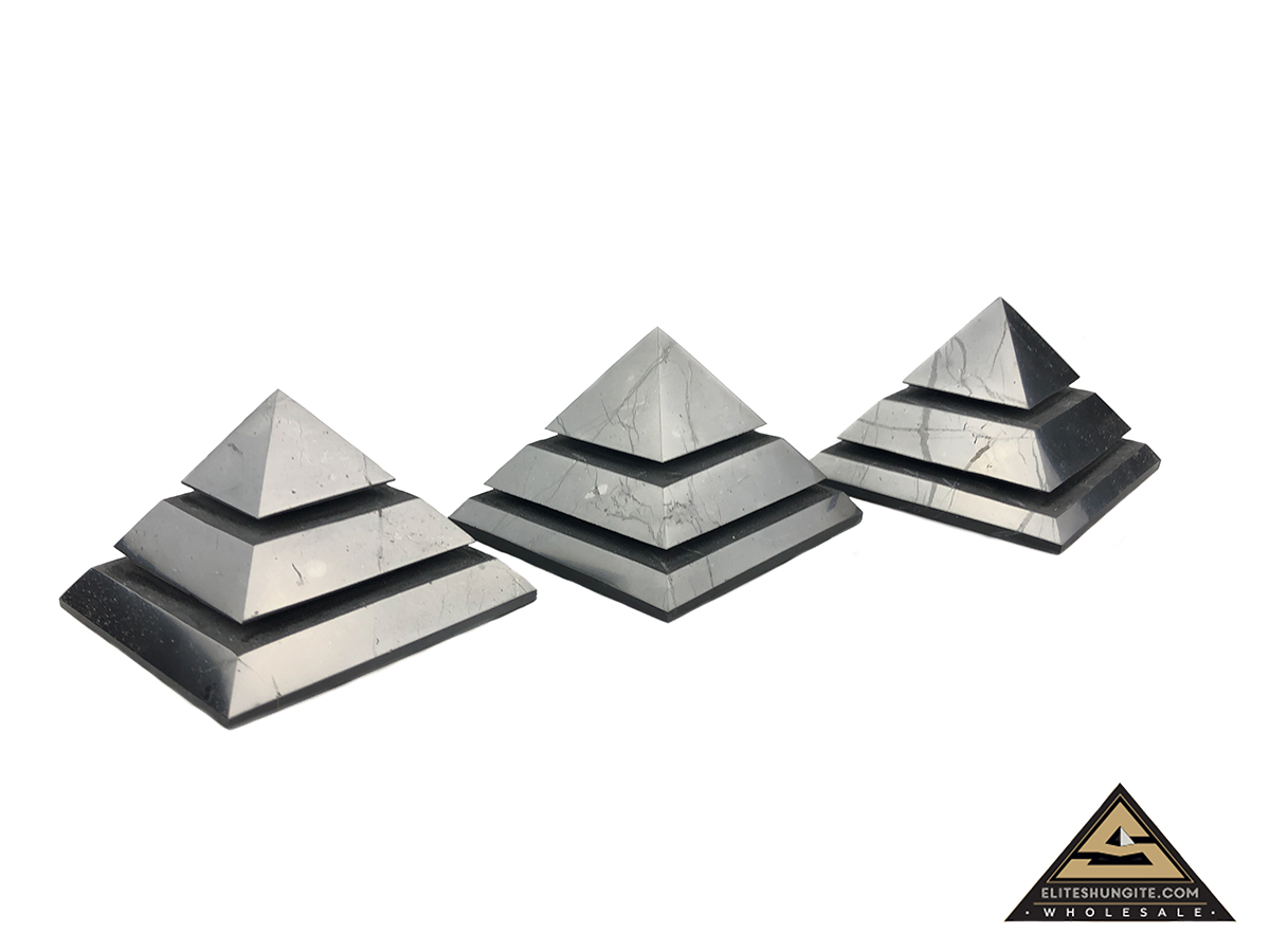 Pyramid 7 cm Saqqara by eliteshungite.com