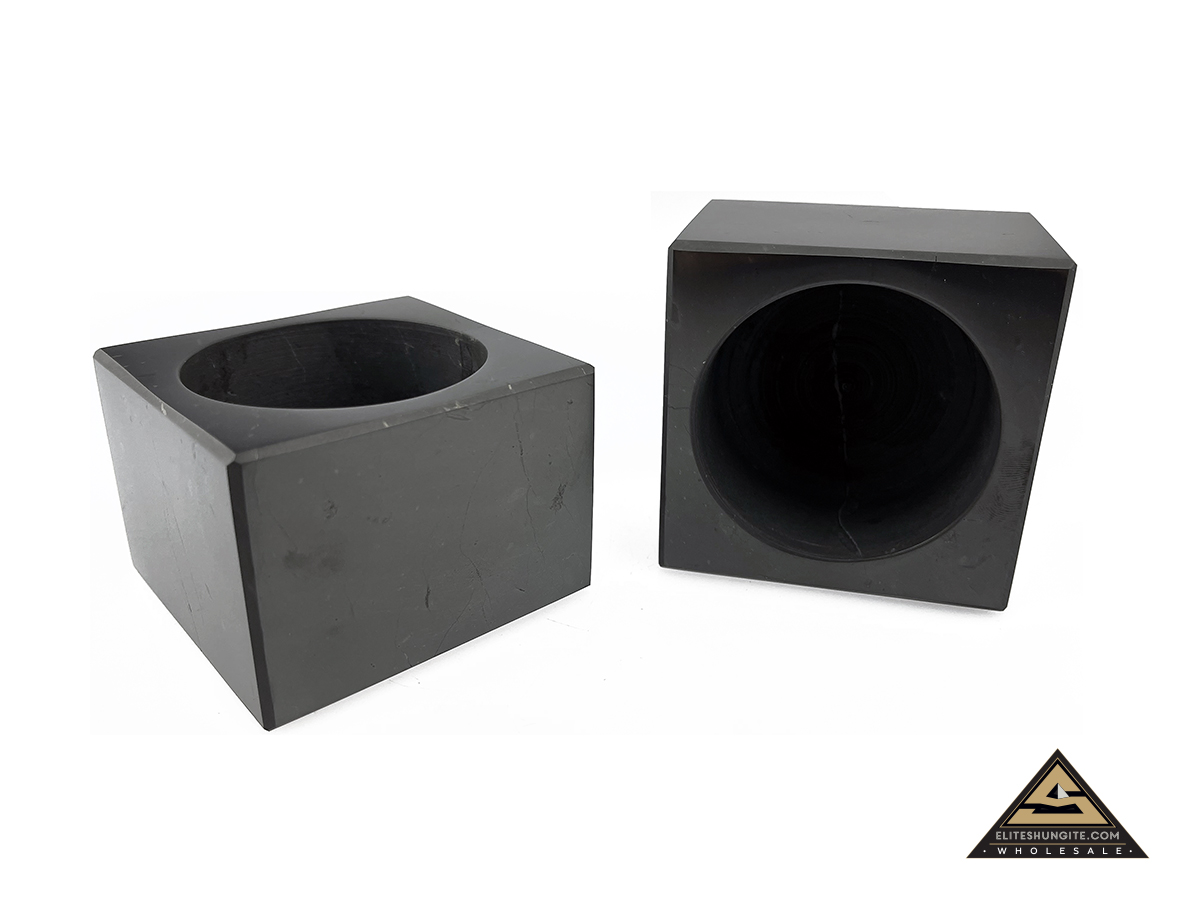 Candle holder 7 cm x 7 cm by eliteshungite.com