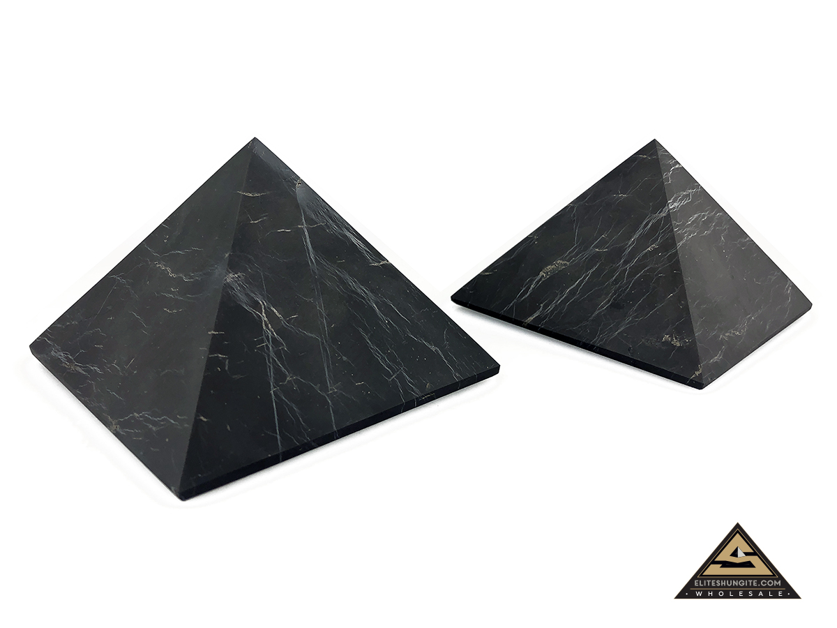 Pyramid 10 x 10 cm n/polished by eliteshungite.com
