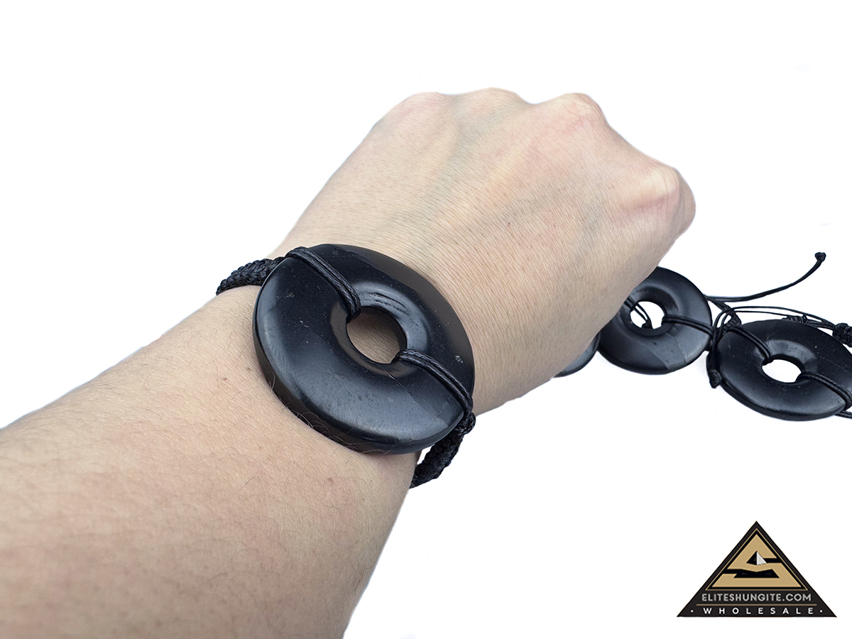 Bracelet Shamballa with donut by eliteshungite.com