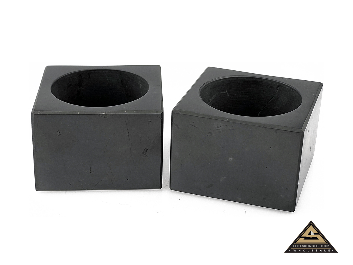 Candle holder 7 cm x 7 cm by eliteshungite.com