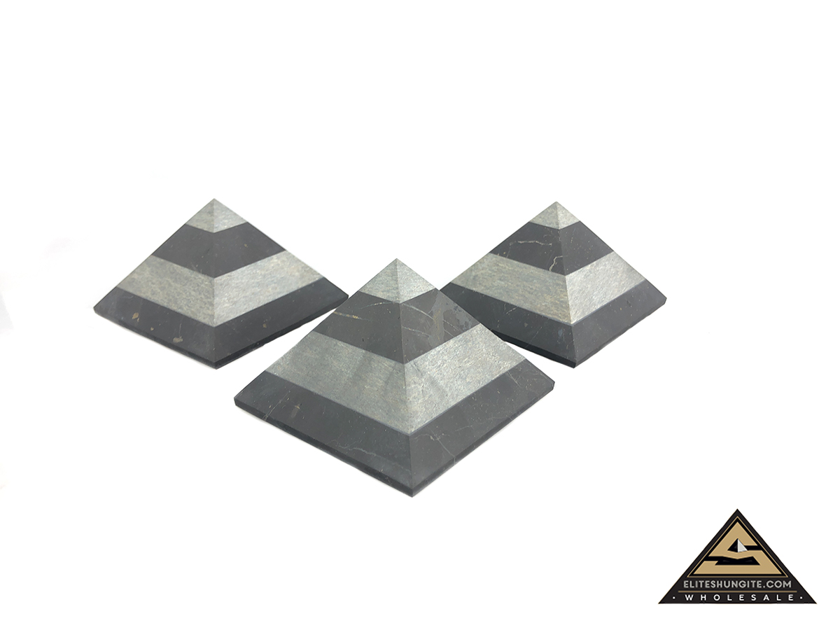 Pyramid 7 cm Zebra by eliteshungite.com
