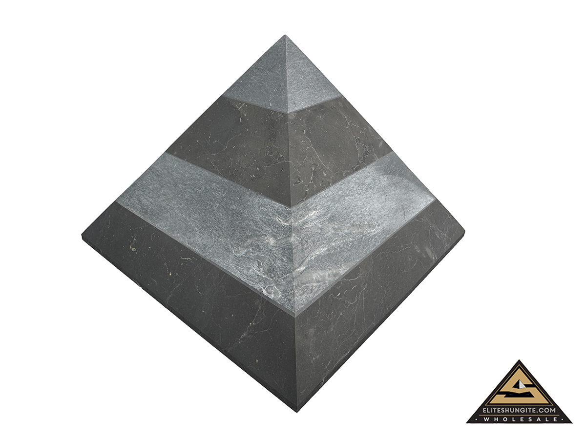 Pyramid 15 cm Zebra by eliteshungite.com