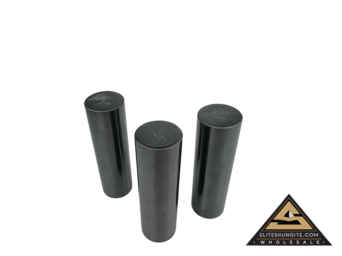 Cylinder with Flower of life and Tree of life  by eliteshungite.com
