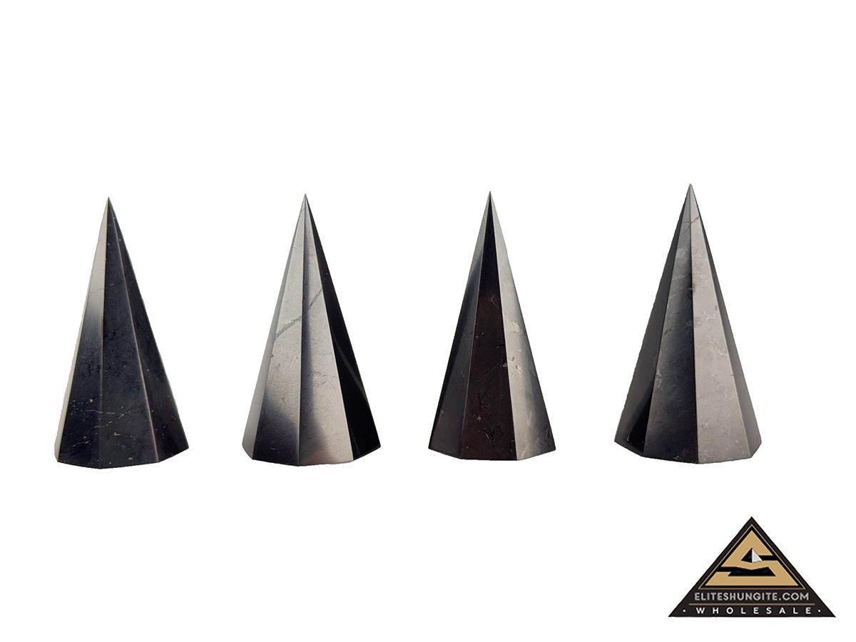 Pyramid Octagonal 3 cm by eliteshungite.com