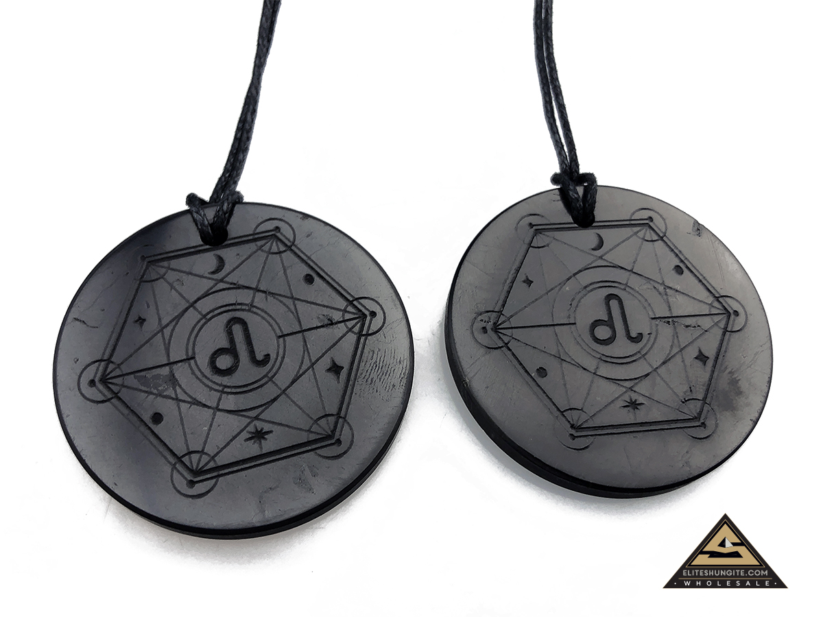 Pendant ZODIAC LEO (LION) by eliteshungite.com