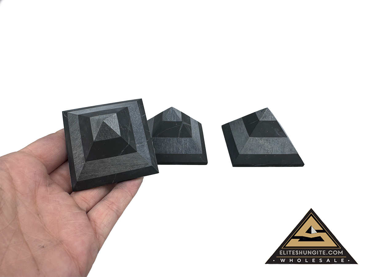 Pyramid 5 cm Zebra by eliteshungite.com