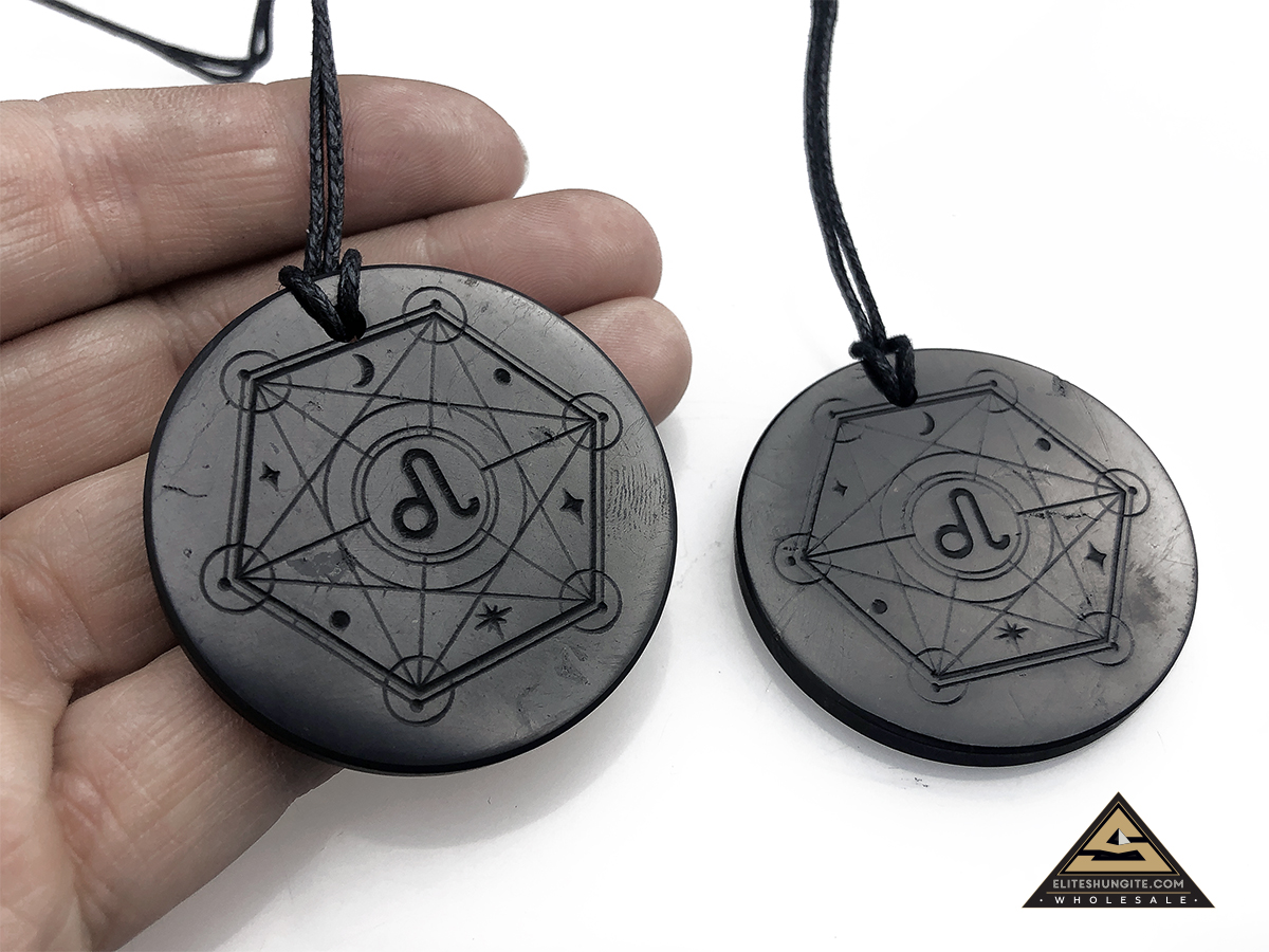 Pendant ZODIAC LEO (LION) by eliteshungite.com