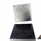 Tile 20 x 20 x 2 cm Flower Of Life by eliteshungite.com