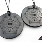 Pendant ZODIAC AQUARIUS (WATER-BEARER) by eliteshungite.com