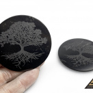 Protective slice round, diam. 5 cm Tree Of Life by eliteshungite.com