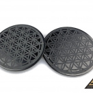 Protective slice round, diam. 5 cm Flower Of Life by eliteshungite.com