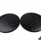 Tile round diam. 10 cm Flower Of Life by eliteshungite.com