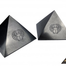 Pyramid 15 x 15 cm Carving Horus Eye/Scarab by eliteshungite.com