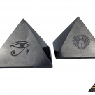 Pyramid 15 x 15 cm Carving Horus Eye/Scarab by eliteshungite.com