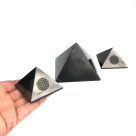 Pyramid 5 cm Carving Flower Of Life by eliteshungite.com