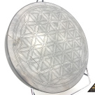 Tile round diam. 21 cm Flower Of Life by eliteshungite.com