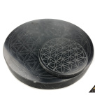 Tile round diam. 21 cm Flower Of Life by eliteshungite.com