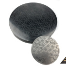 Tile round diam. 21 cm Flower Of Life by eliteshungite.com