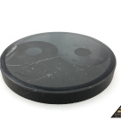 Tile round diam. 10 cm Yin Yang by eliteshungite.com