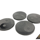 Tile round diam. 10 cm Yin Yang by eliteshungite.com