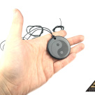 Pendant engraving Yin Yang tumbled by eliteshungite.com