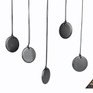 Pendant carvig Flower of Life 3,5 cm tumbled by eliteshungite.com