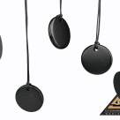 Pendant Round Tumbled diam. 35 mm by eliteshungite.com