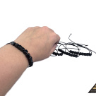 Bracelet Shamballa cube beads 6 mm, 9 pc by eliteshungite.com
