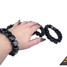 Bracelet cube bead 12 mm on rubber band by eliteshungite.com